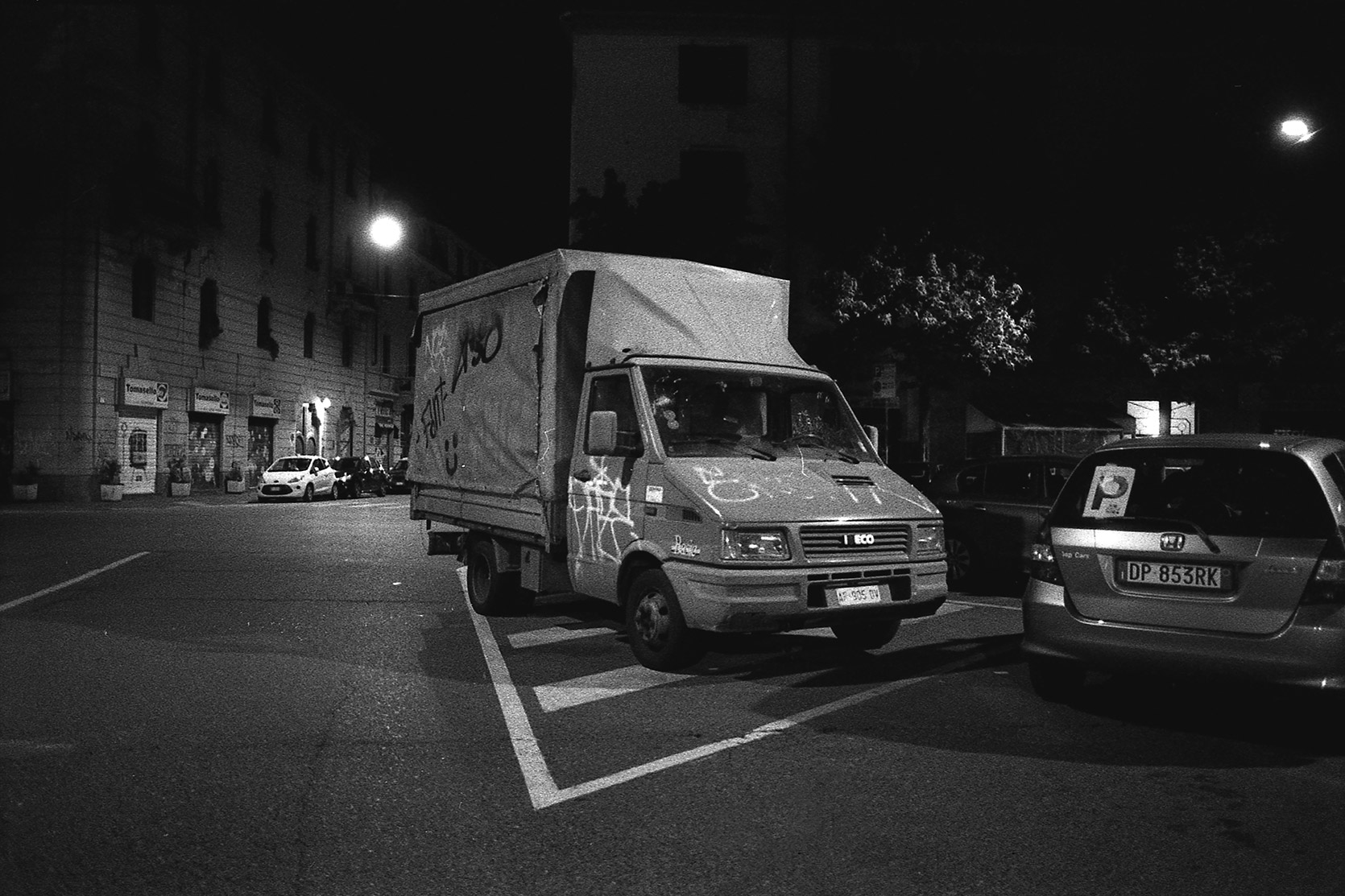 An Iveco Turbo Daily graffiti in Milano